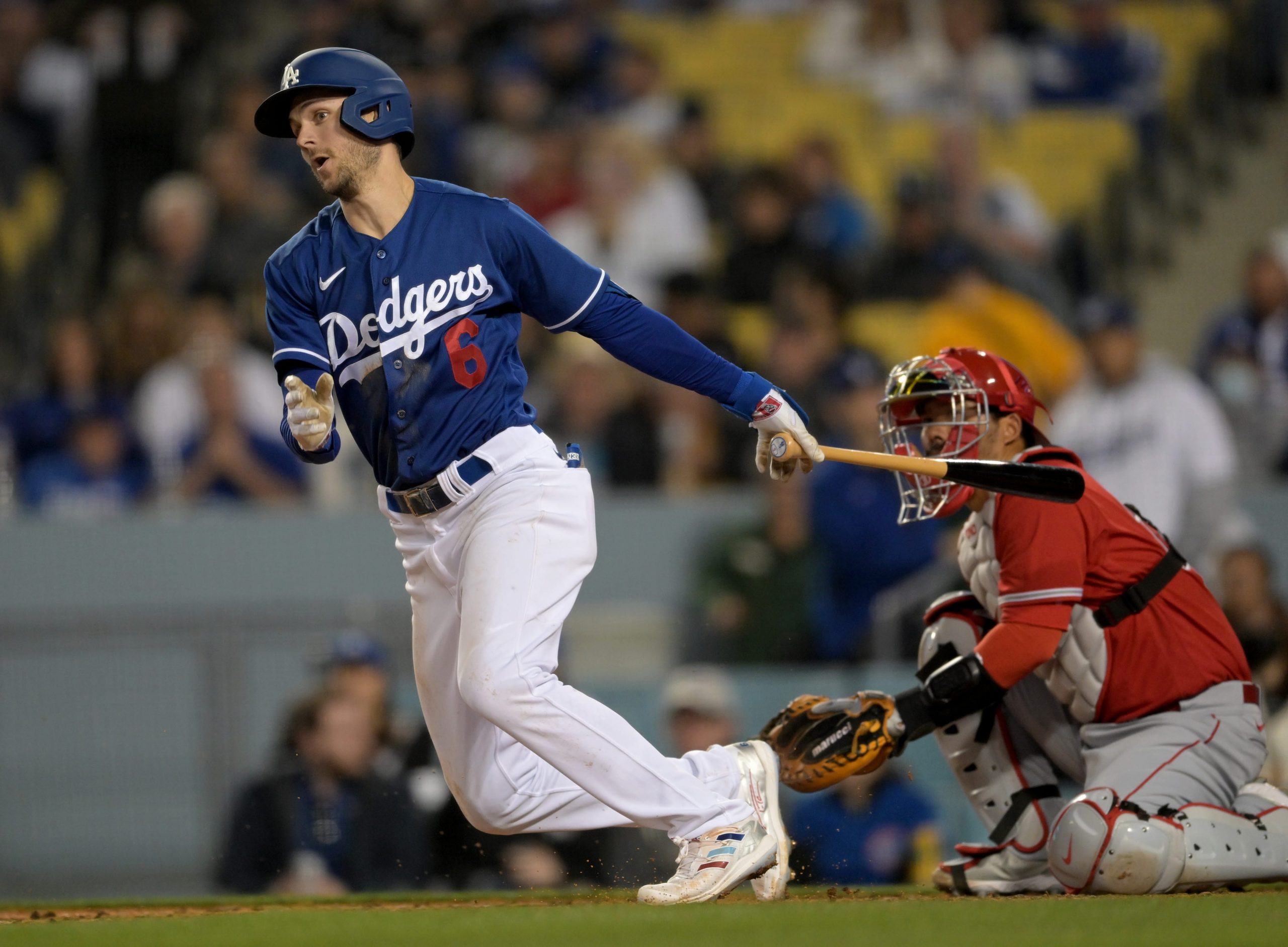 Los Angeles Dodgers Trea Turner Batting