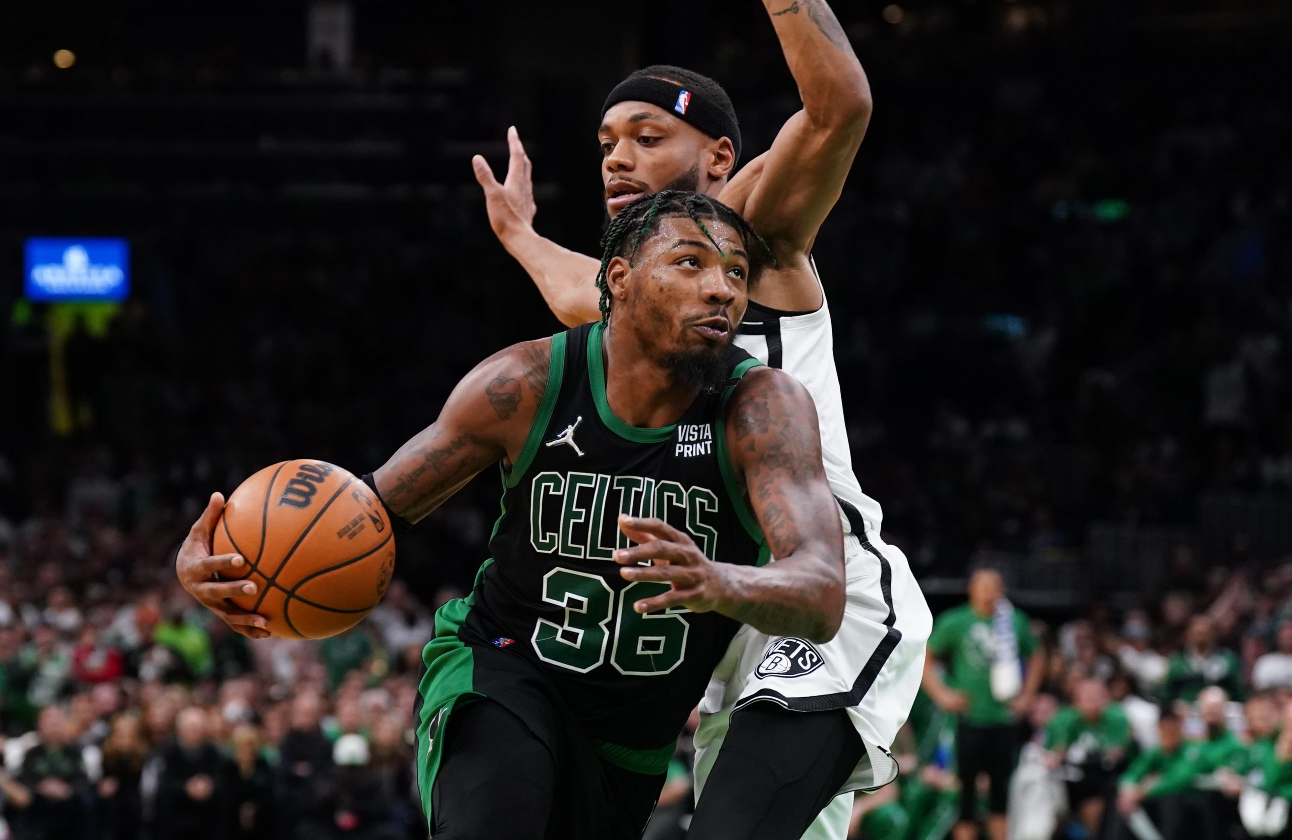 Celtics point guard Marcus Smart