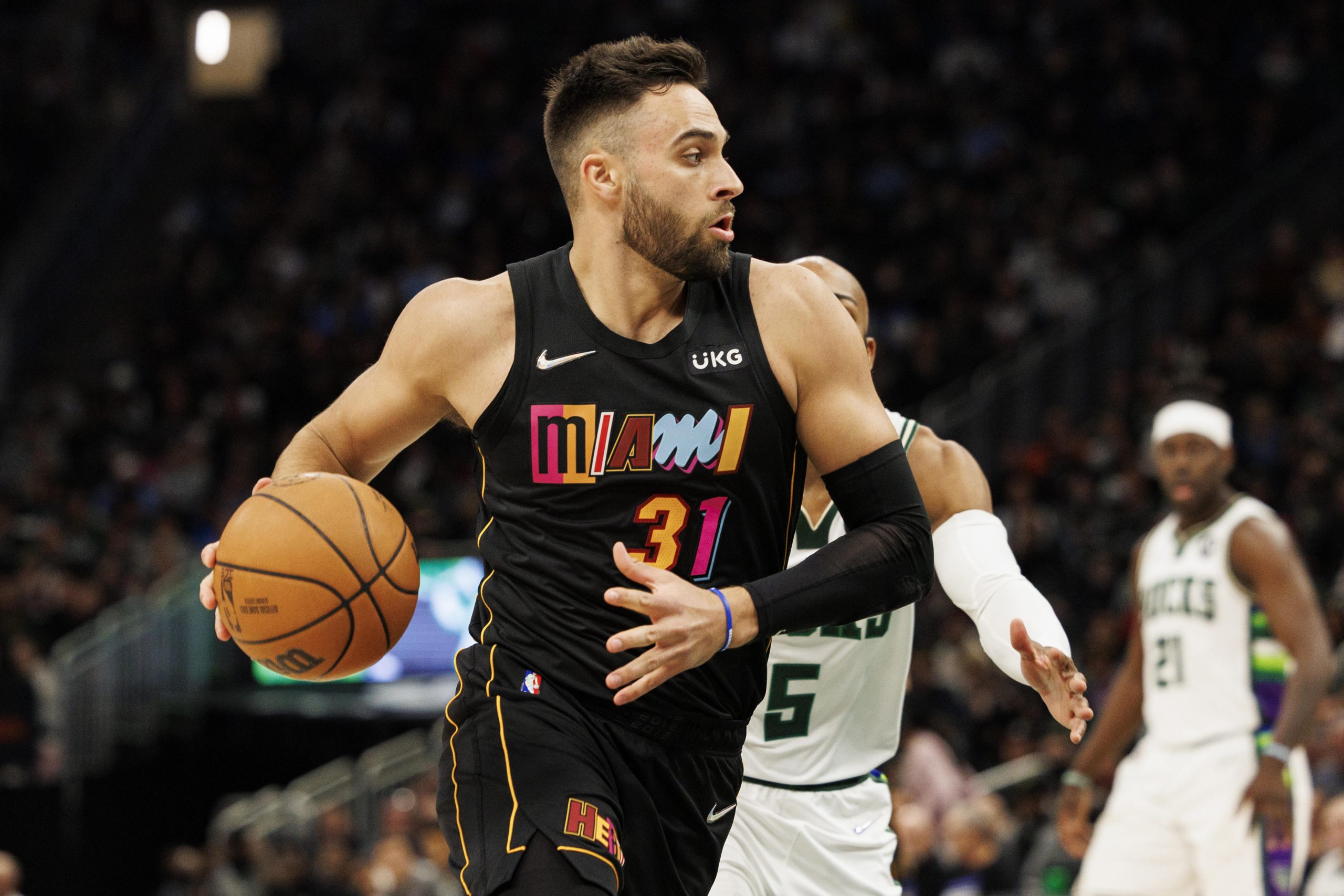 Max Strus of the Miami Heat