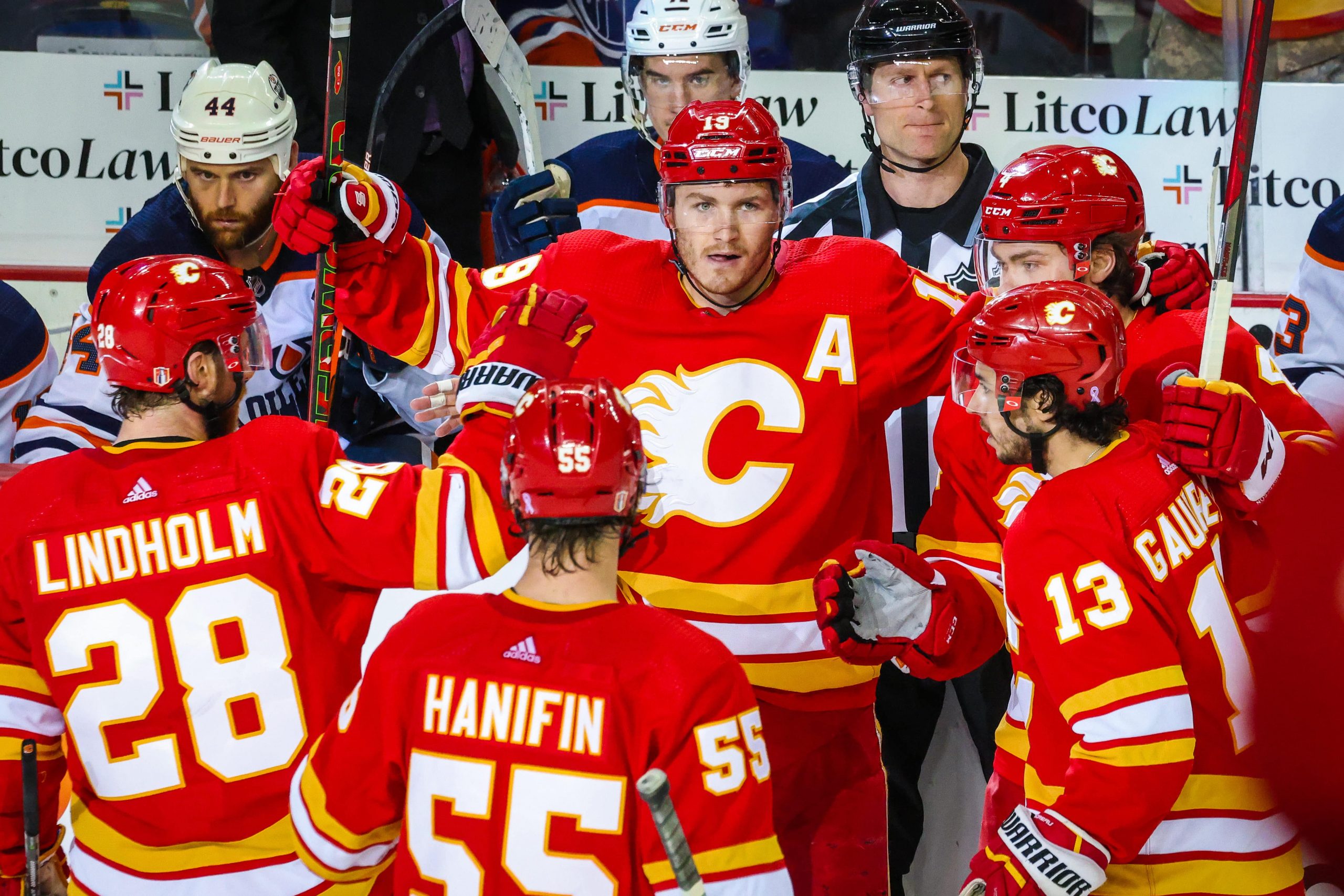 Calgary Flames Matthew Tkachuk Goal Celebration