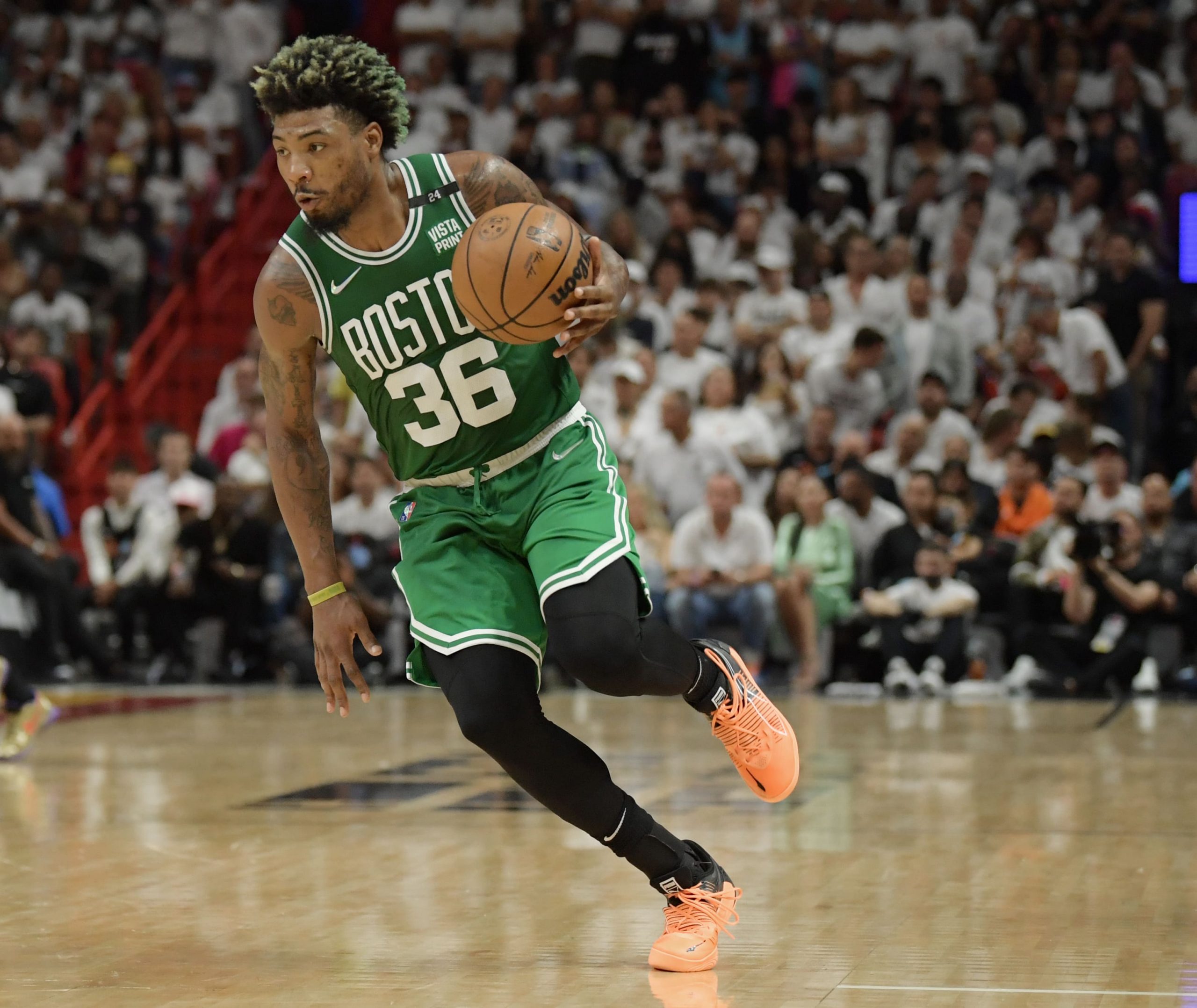 Boston Celtics point guard Marcus Smart