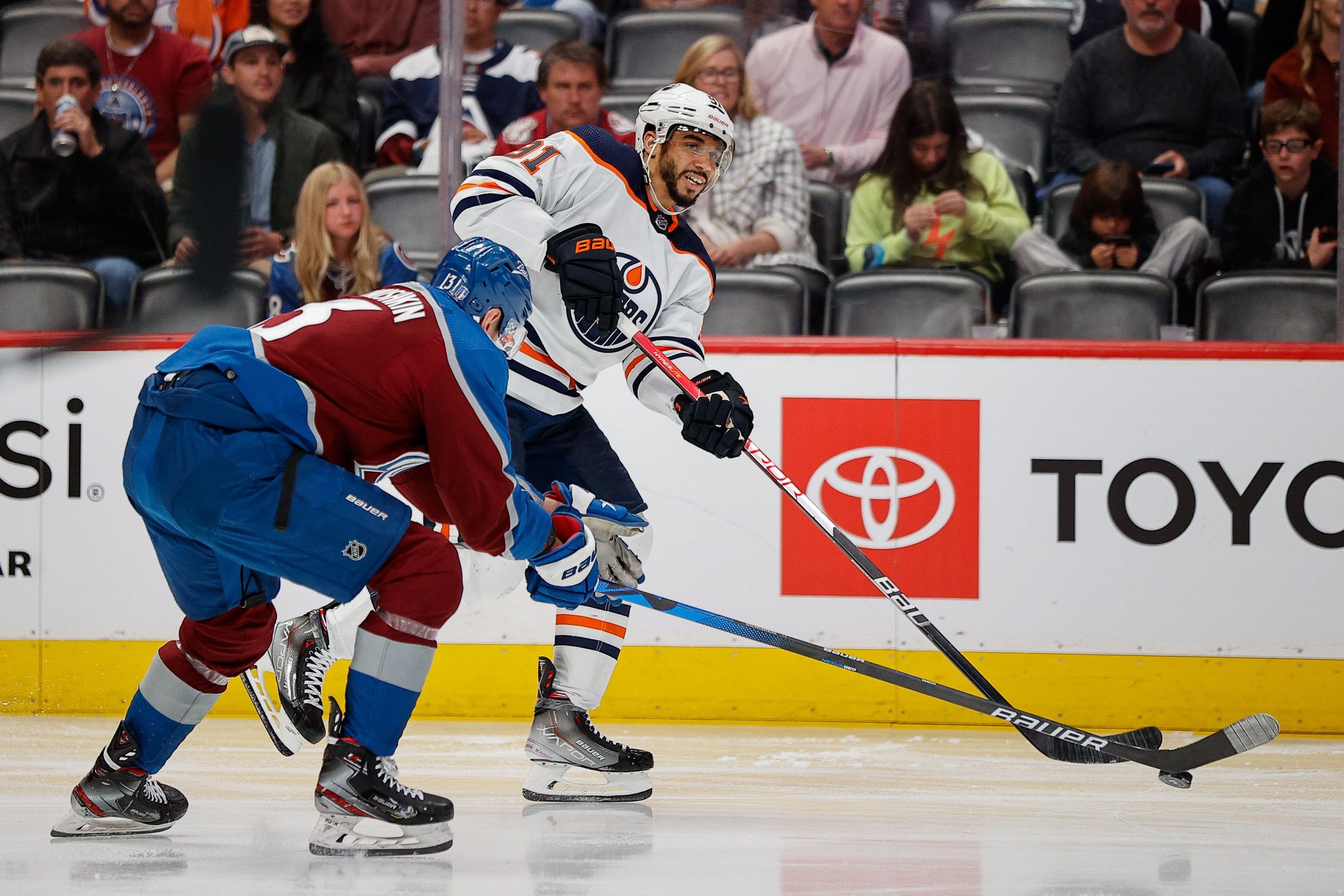 Edmonton Oilers skater Evander Kane
