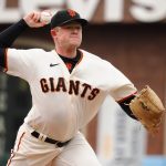 San Francisco Giants starting pitcher Logan Webb (62) pitches the ball against the Chicago White Sox during the first inning at Oracle Park.