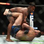 Jun 12, 2021; Glendale, Arizona, USA; Jamahal Hill brings down Paul Craig during UFC 263 at Gila River Arena.