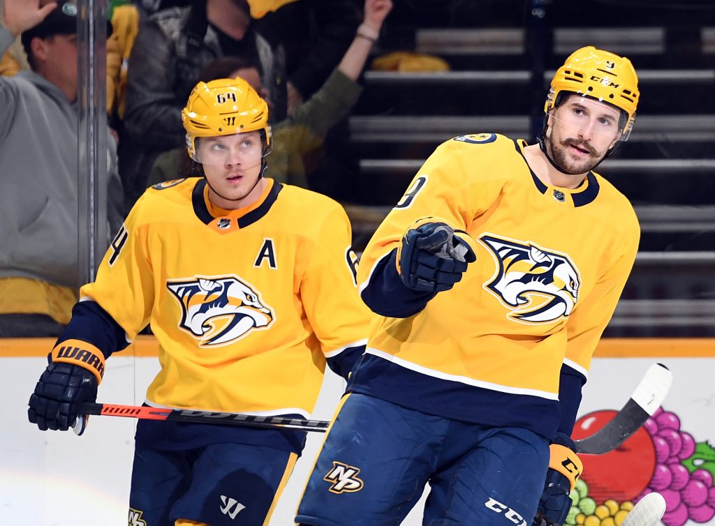 Pemain skater Nashville Predator Filip Forsberg
