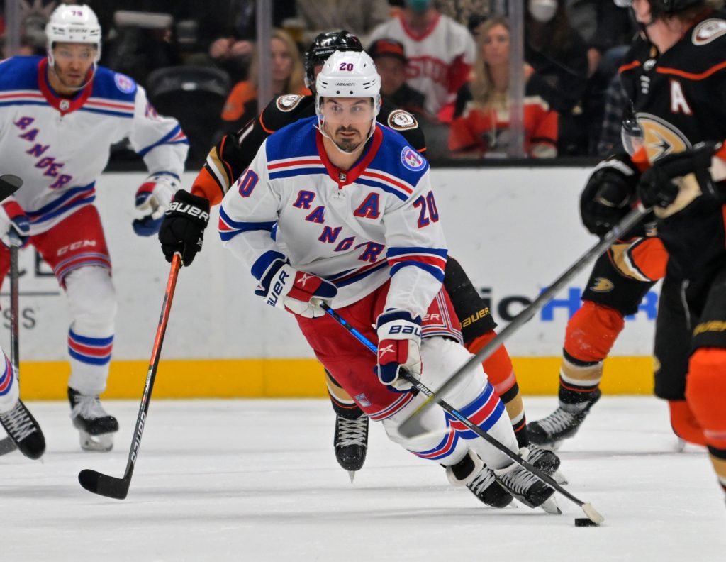Skater New York Rangers Chris Kreider